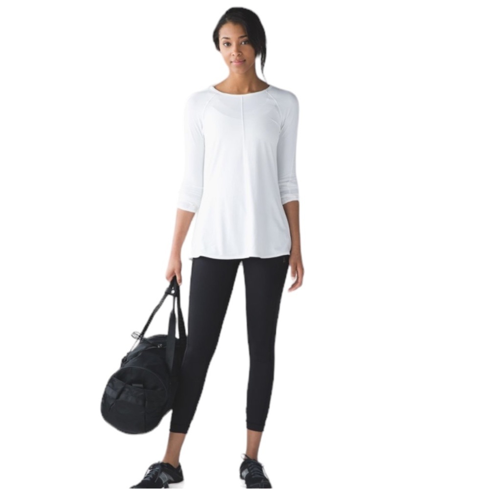 Lululemon White Making Moves Long Sleeve Top - Picture 2 of 12